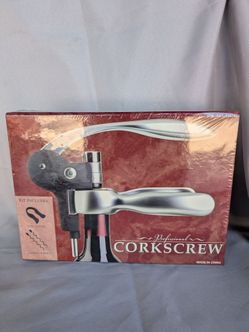 Professional Lever-Style Corkscrew Set — New Sealed in Box
