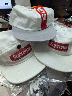 Supreme White Brand New Camp Cap 80$
