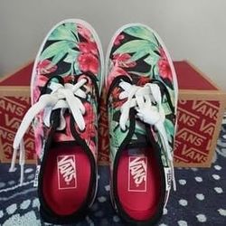 Girls VANS Caldrone Size 11 Tropical Print
