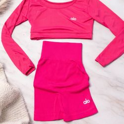 Set Pink Short Women