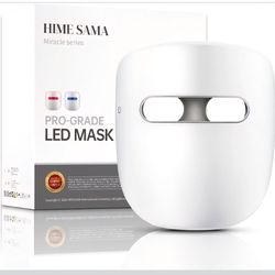 Led Face Mask, Red Light Mask for Face, FSA/HSA Eligible, Infrared, Red & Blue Light Mask for Skin Care, Wrinkle Reduction, Wireless Face Mask. (Mirac