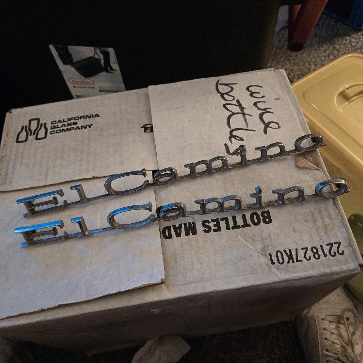 Set Of Vintage El Camino Emblems