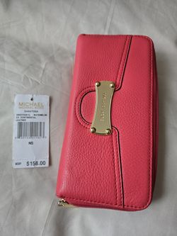 Michael Kors Saratoga leather wallet $80