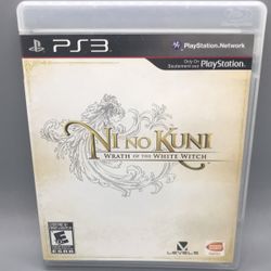 Ni No Kuni Wrath Of The Whit Witch Ps3 Playstation 3 Play Station Three Game