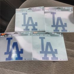 Los Angeles Dodgers Multi-Use Decals For Sale/Size 5"x 6" (New Items) Asking $3 Each Firm Price 