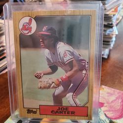 Joe Carter Cleveland Indians Baseball Cards Lot 