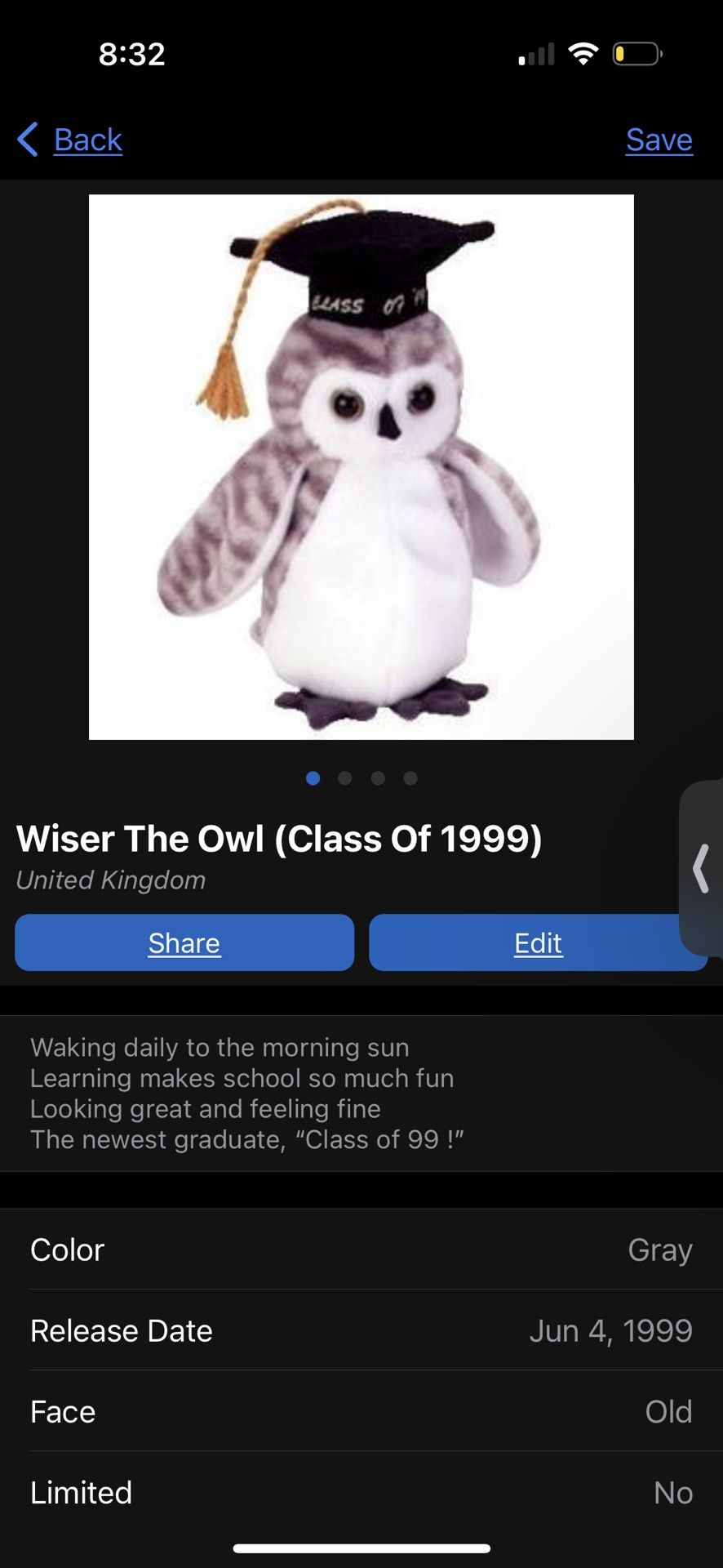 Wiser The Owl (Class Of 1999)