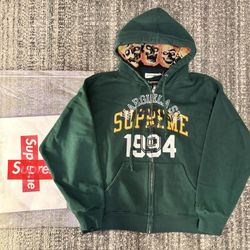 Green Supreme X Maison Margiela Zip-up