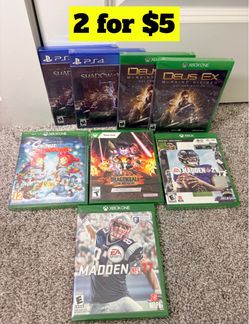X-box, PS4/PS5 game lot