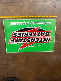 Interstate batteries sign