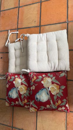 Pillows and seat cushion