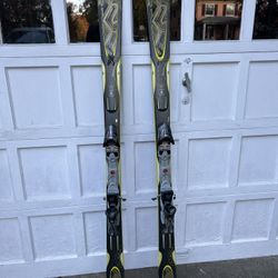 K2 SHOCK WAVE  WOMEN’S SKIS SIZE 170 CM WITH MARKER BINDINGS