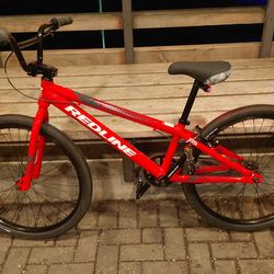 Redline MX 24 Cruiser 24" BMX Race Bike-Bright Red Gloss