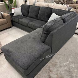 Altari 2 Piece Sectional With Chaise Color Options Fast Delivery Only $39 Down Payment 👉 PLEASE ASK FOR JON GREEN WHEN YOU ARRIVE!