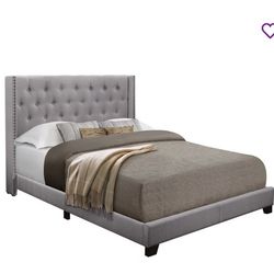 Wayfair Upholstered FULL Size Bed WITH MATTRESS. 