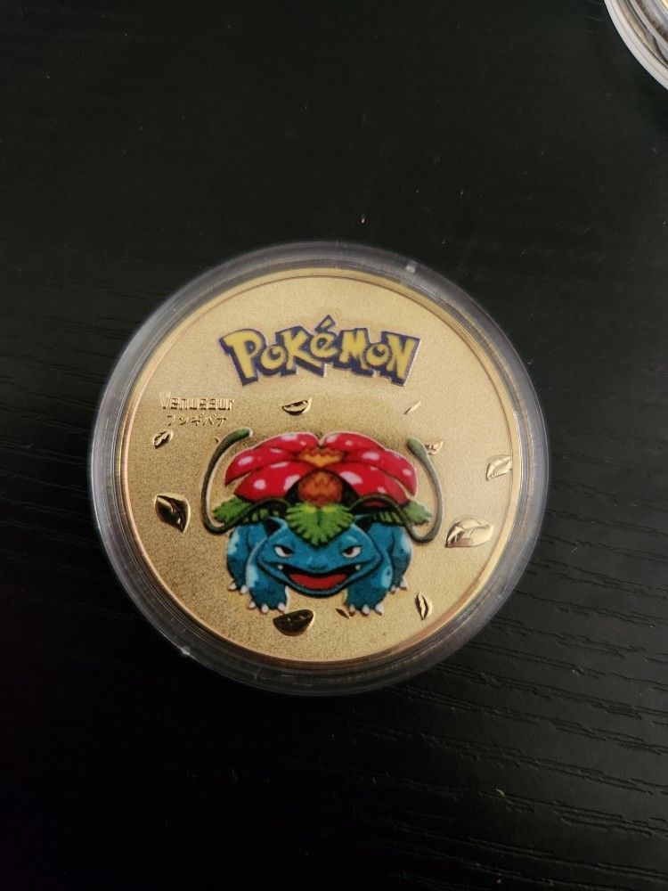 Pokemon Venusaur Gold Coin
