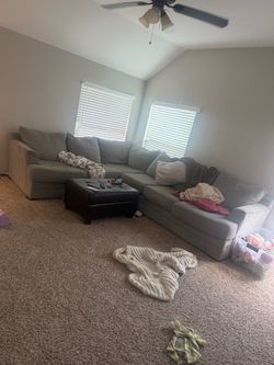 Nice sectional couch.