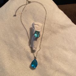 Sterling Silver Necklace And Ring