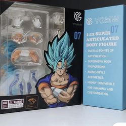 NEW YGMW OC Toys 007 1/12 SHF Vegito 3.0 Blue hair Vegetto Bejitto Action figure