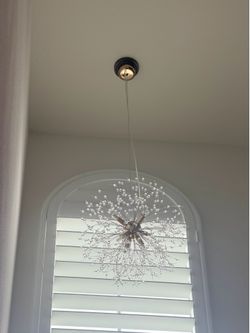 Stairs gold ceiling lamp