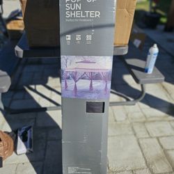 Beige Pop Up Gazebo 11'X 11' 