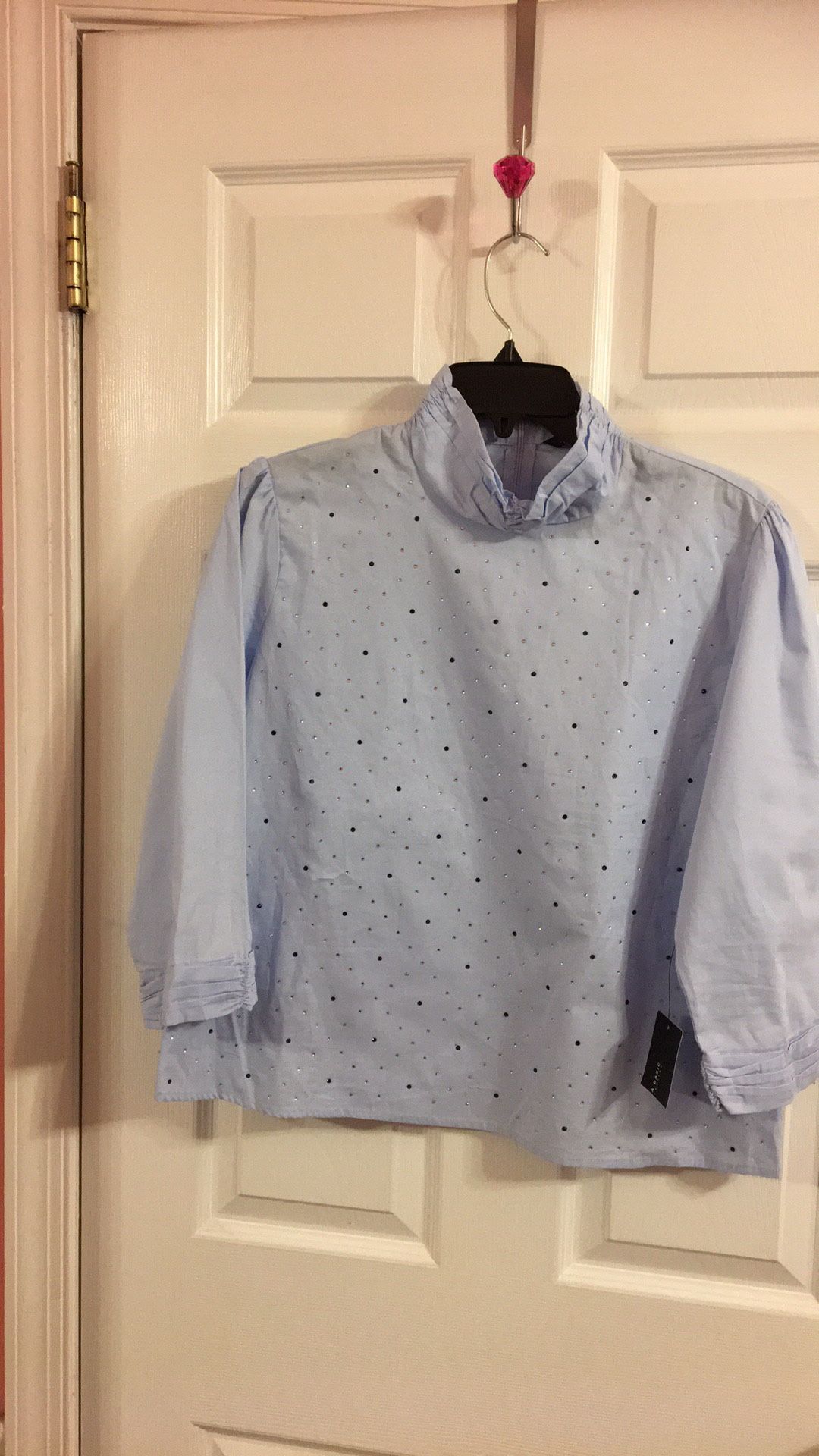 Light blue cotton blouse