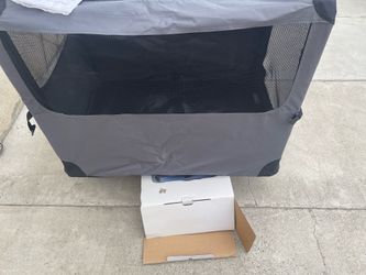 Soft folding pet kennel