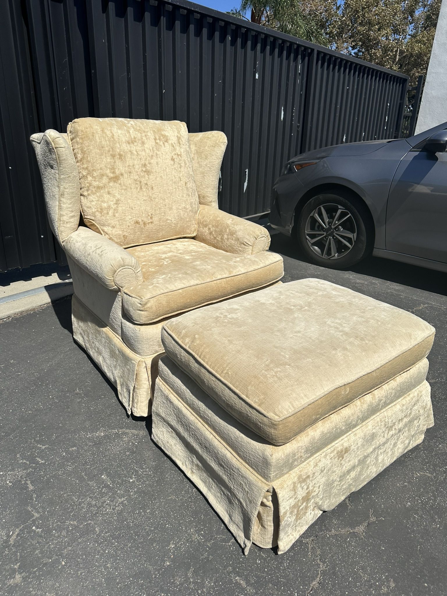 Arm Chair and Ottoman