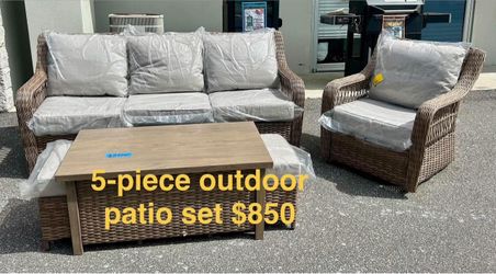 5 Piece Outdoor Patio Set