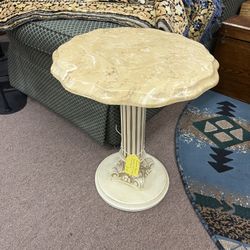 Hollywood Regency Cream Plant Stand