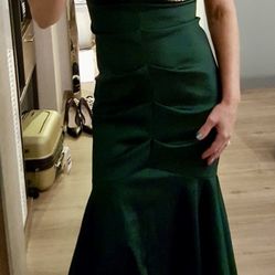 Gorgeous Emerald green dress Sz 2P  Worn once only