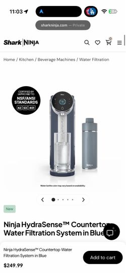 Ninja Water filtration system