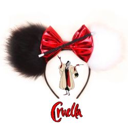Cruella De Vil Disney Ears