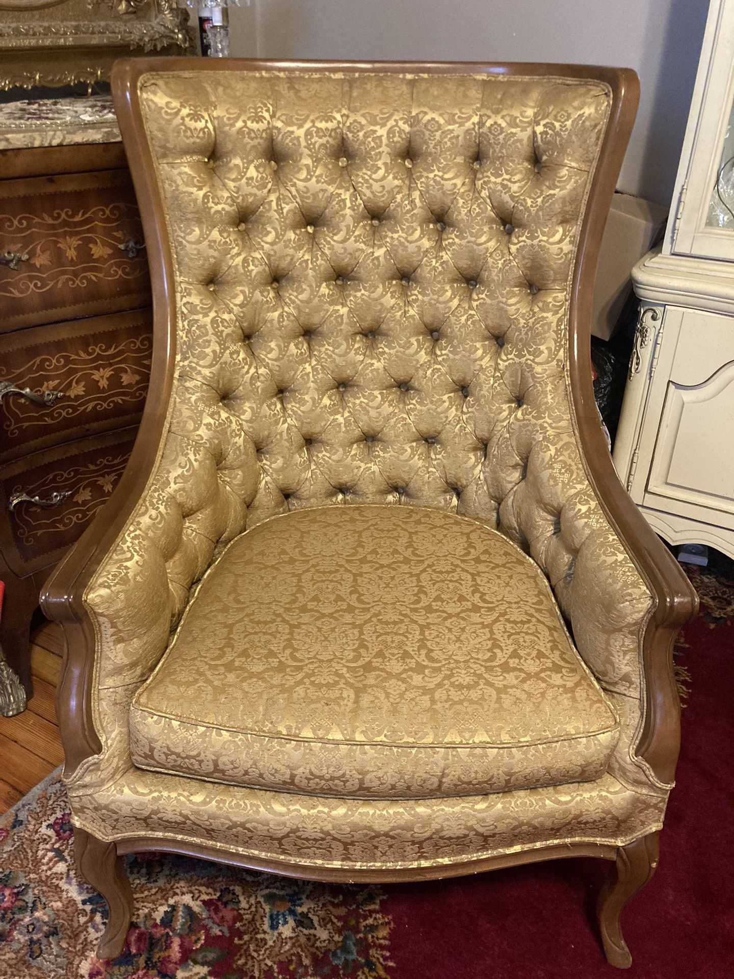 Antique Tufted Chair