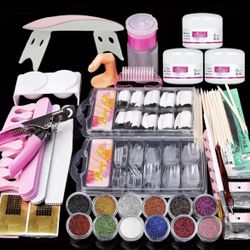 Acrylic Nail Kit With Nail Dryers 