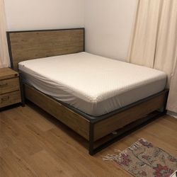 Bed Frame And Mattress 