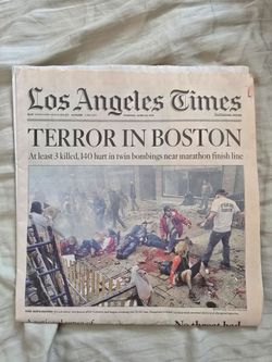 Los Angeles times Boston Bombing April 16,2013