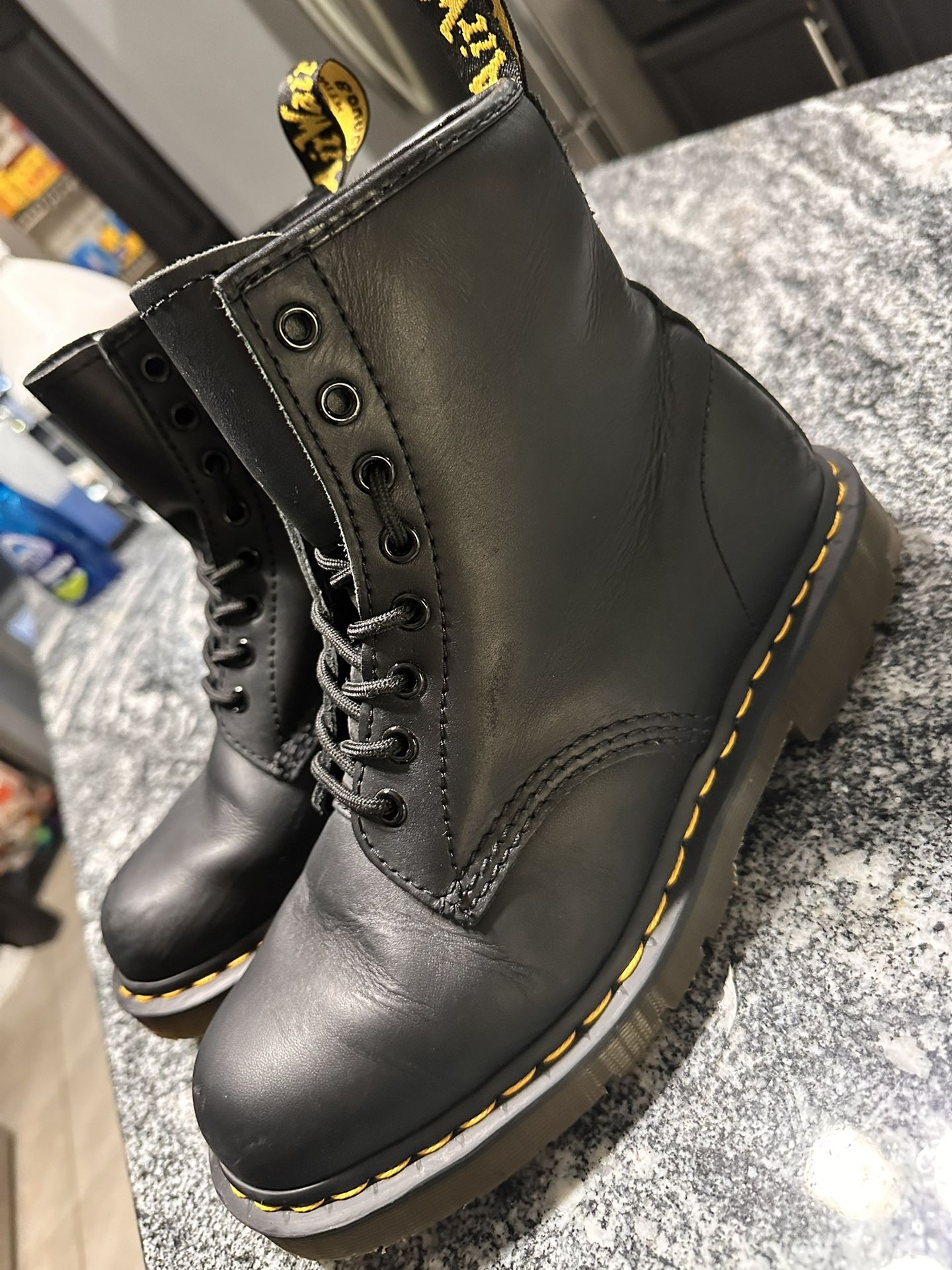 Dr. Martens Unisex 1460 Originals 8-Eye, Soft Toe Slip Resistant, 6 Inch Work Boot