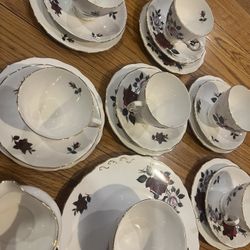 Colclough Tea Set Vintage 21 Pieces