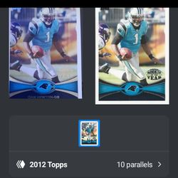 Cam Newton Rookie Of Year 2012 