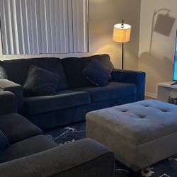 Altari Sofa Set (Sleeper+Loveseat+Ottoman) - $399 