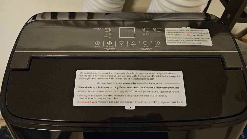 π¬οΈ Like New Gasbye 14,000 BTU Dual Hose Portable AC β Barely Used, Still Wrapped! π¬οΈ