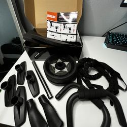 AB Wheel Roller Set w/ Resistance Bands & Push-Up Bars – Home Workout Kit