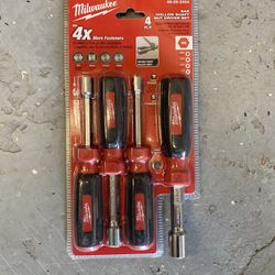 Milwaukee four piece nut driver set