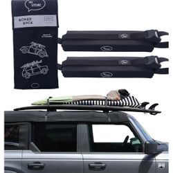 Ho Stevie! Surfboard Car Racks - Padded System, Easy Setup Any Car, ‘No Scratch’ Buckles - Strap Up to 3 Boards to Car Roof