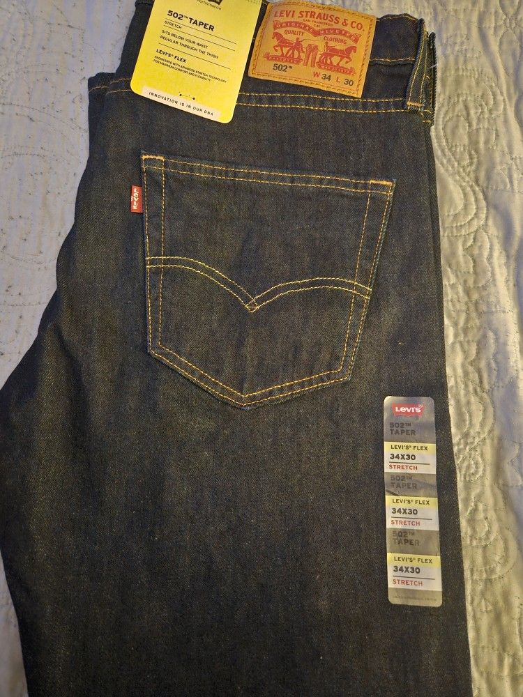 502 Tapered Levi's 34x30 Blue