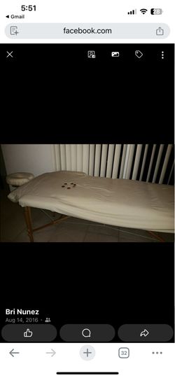 Portable massage table