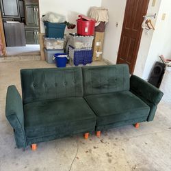 Green Velvet Couch