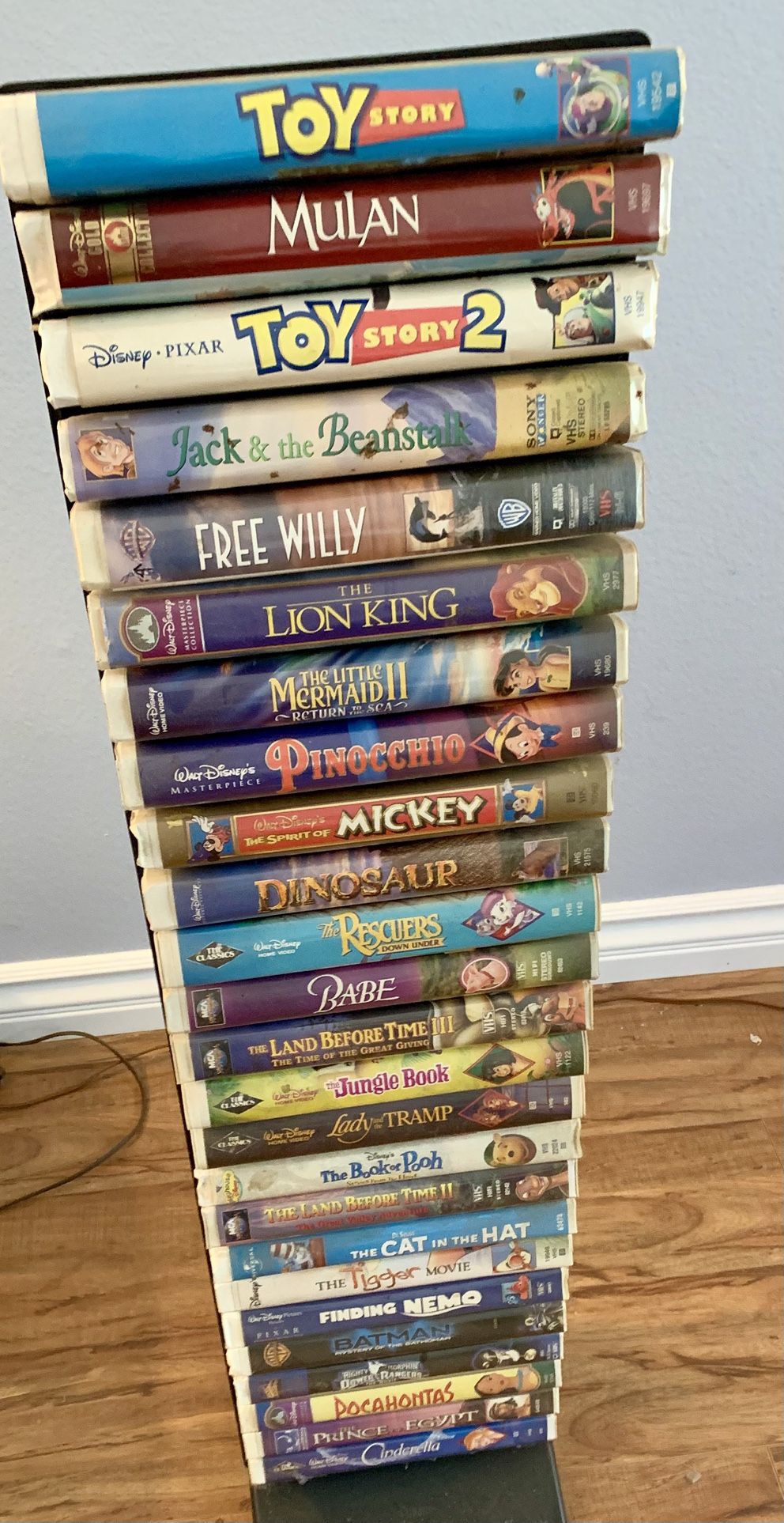 Disney Original VCR Tapes From The 80s