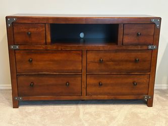 Solid wood dresser